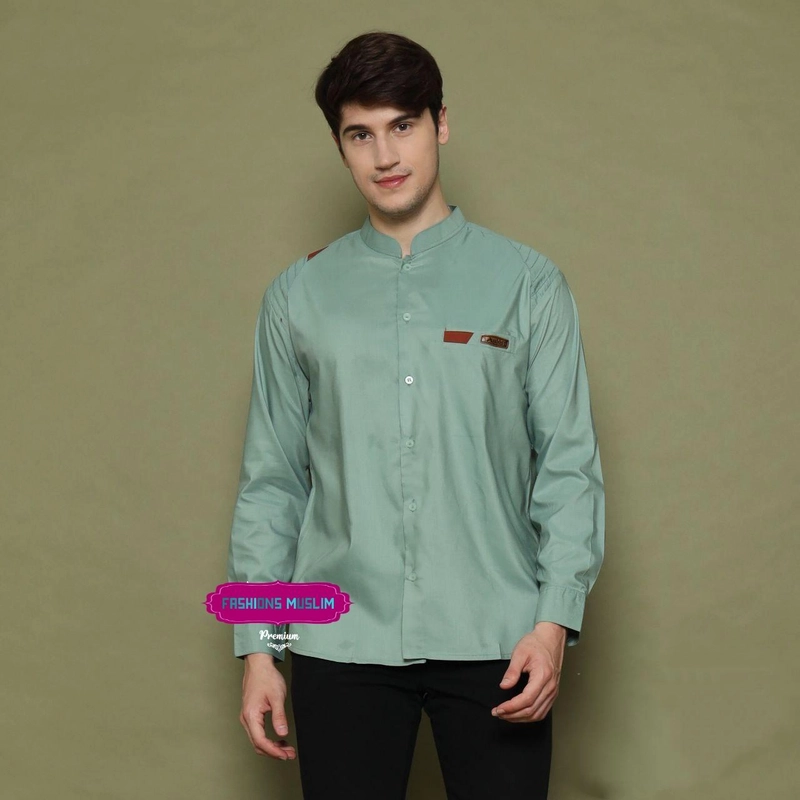 Product image Kois Batik -Baju Koko Pria Dewasa Terbaru Terlaris Motif Iyun M Koko iyun sage