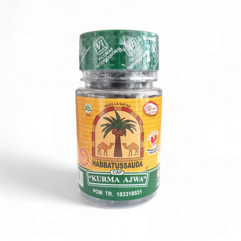 Product image Habbatussauda Cap Kurma Ajwa - Habbatussauda Serbuk 100kps hitam