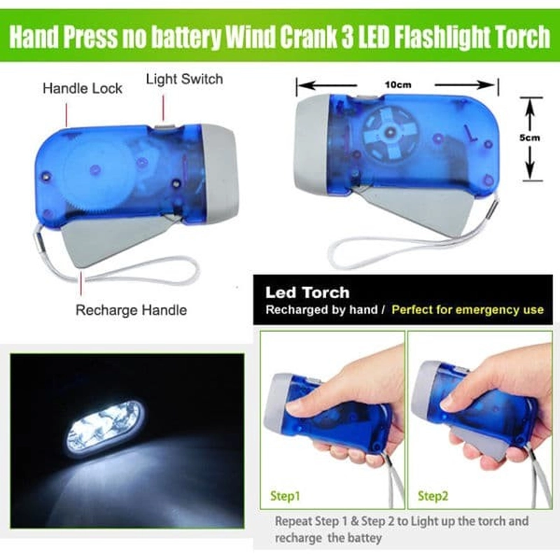 Product image Senter Tangan Tanpa Baterai Serbaguna A143 RANDOM