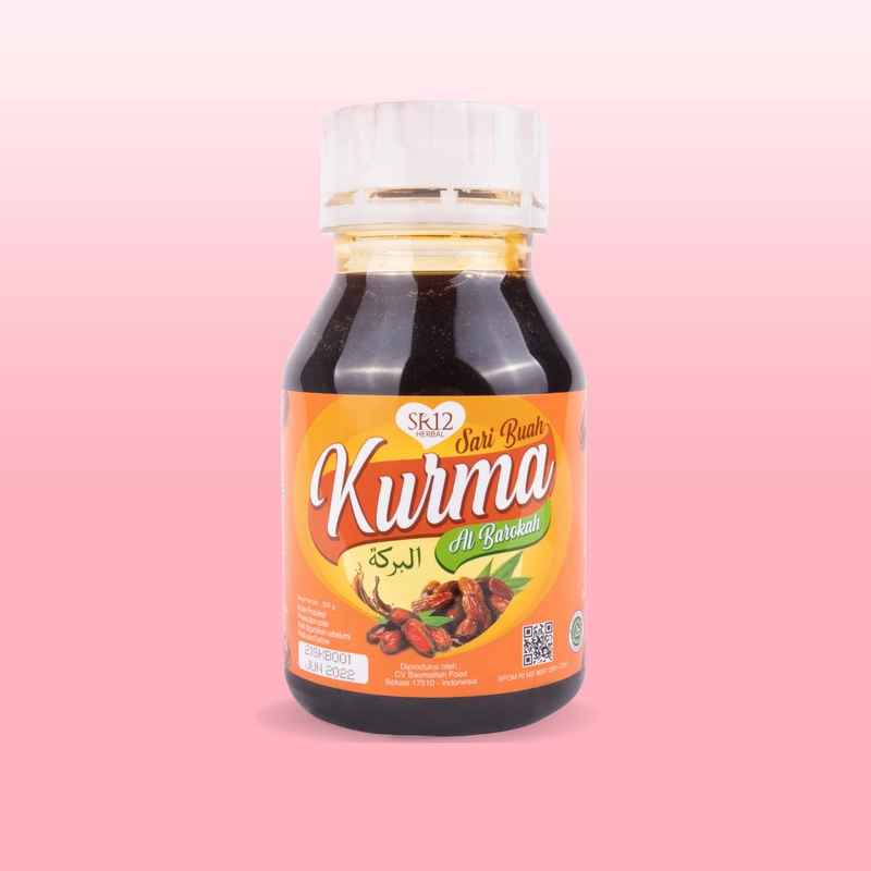 Product image SR12 Jawa Barat - SR12 Sari Kurma Asli Tanpa Pemanis Menaikkan Trombosit Darah 350gr sari kurma