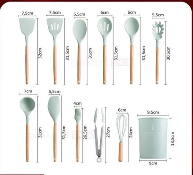 Product image Toko Mawar - Spatula Silicon 12pcs 900gr Random