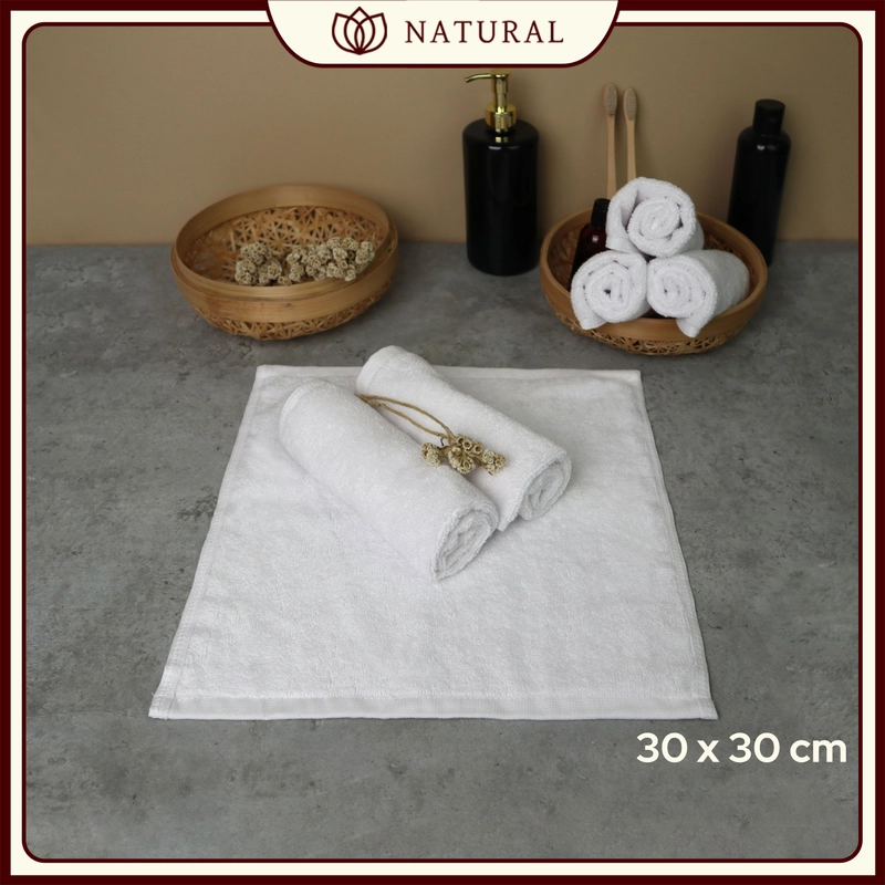 Product image Chalmer - Handuk Tangan Hotel Natural by Chalmer 30 x 30 cm Seri Handuk Hotel 30 x 30 cm 1 pcs