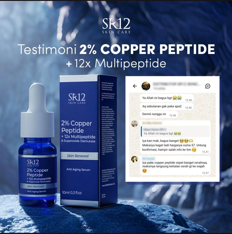 Product image SR12 Mimin - SR12 Copper Peptide Skin Renewal Anti Aging Serum 10 ml serum copper