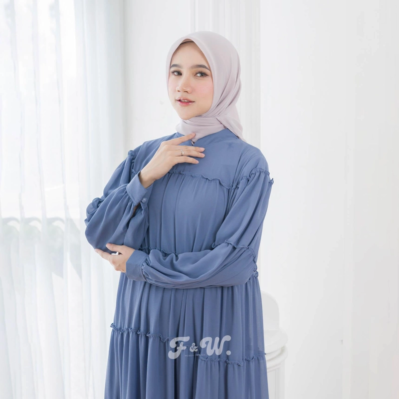 Product image Sakura Baru - Sakura Baru X FnW - Dress Keira Babydoll Simple Casual Stylish All Size Denim