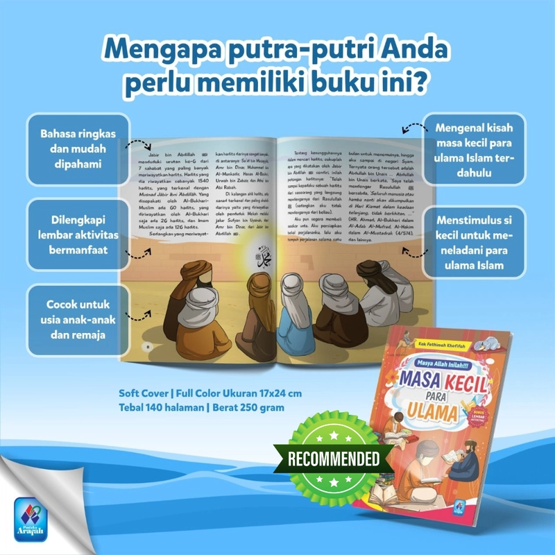 Product image Pustaka Arafah - Masya Allah Inilah Masa Kecil Para Ulama SC Soft Cover