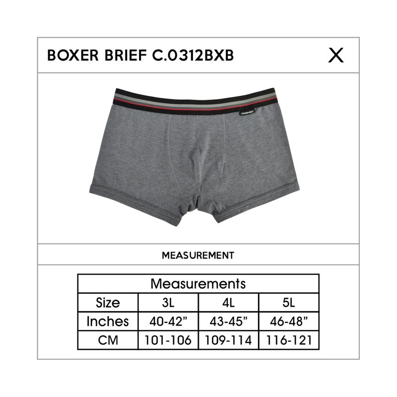 Product image Champiro Underwear - Champiro Underwear - 0312BXB Boxer BigSize Celana Dalam 3L MIX