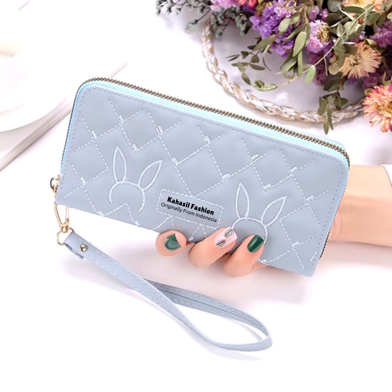 Product image KAHASIL - Dompet Lipat Wanita Panjang Bahan Kulit PU Leather KHDP45 all variant Hijau