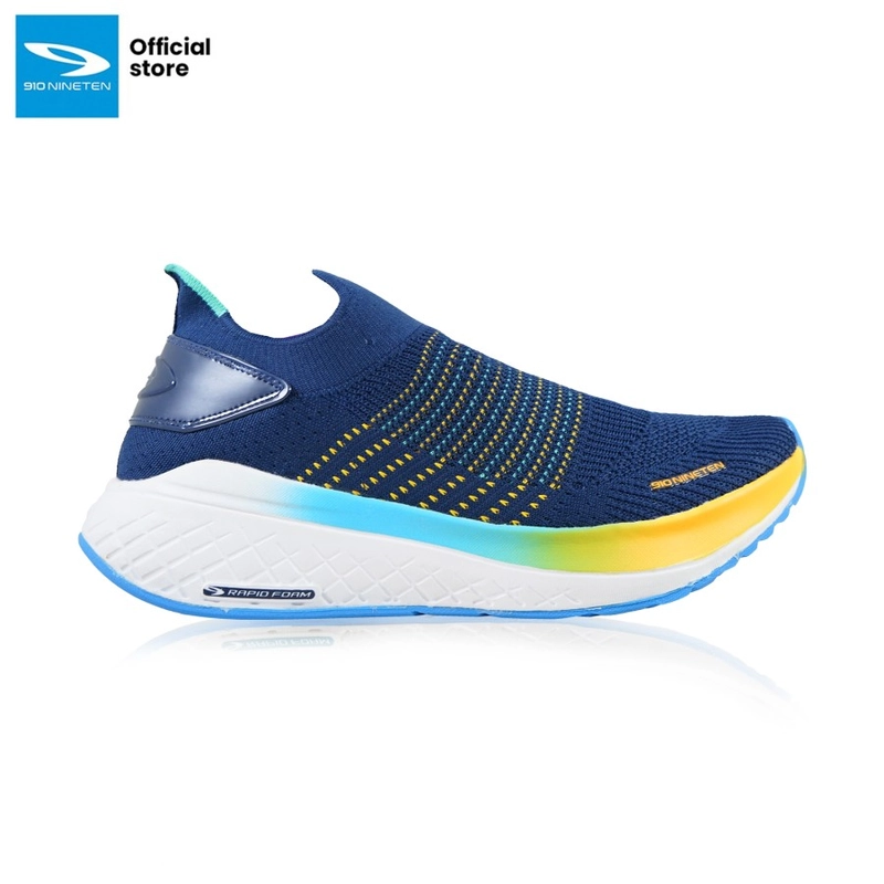 Product image 910 Nineten - 910 Ninten - YUKA ACCEL ADDICTION Sepatu Lari - BIRU-DARK-DENIM/HIJAU 39 BIRU
