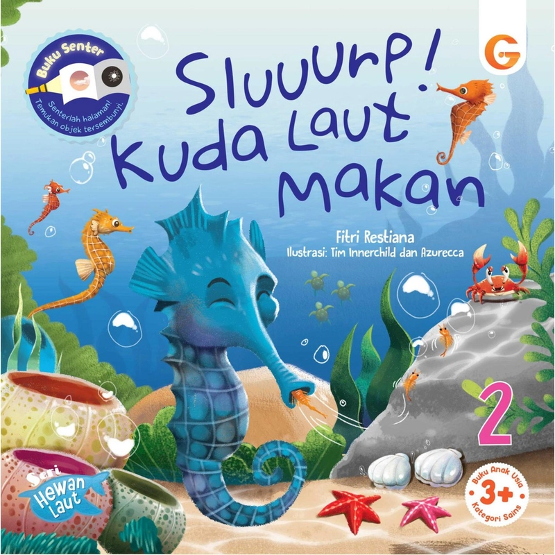 Product image Gema Insani - Seri Hewan Laut Sluurp Kuda Laut Makan 23 x 22 SC