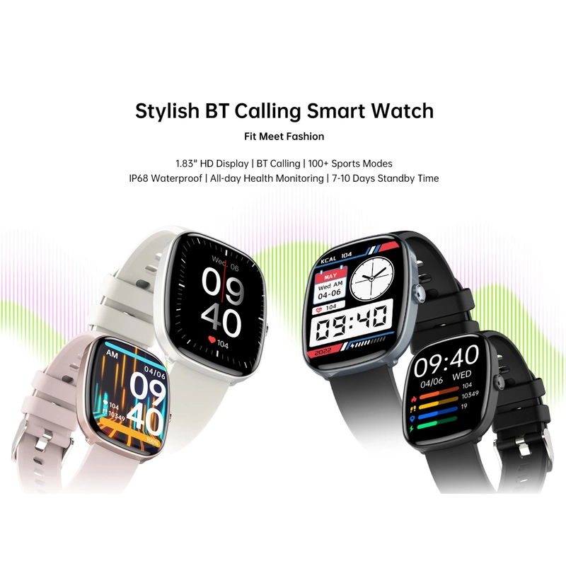 Product image Mitimes - Mitimes Smart Watch S5 Bluetooth Phone Call 1.83 Inch Black