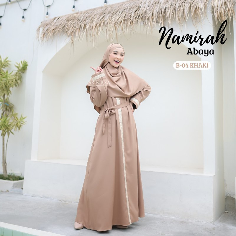 Arrikza - NAMIRAH ABAYA XL B04-KHAKY