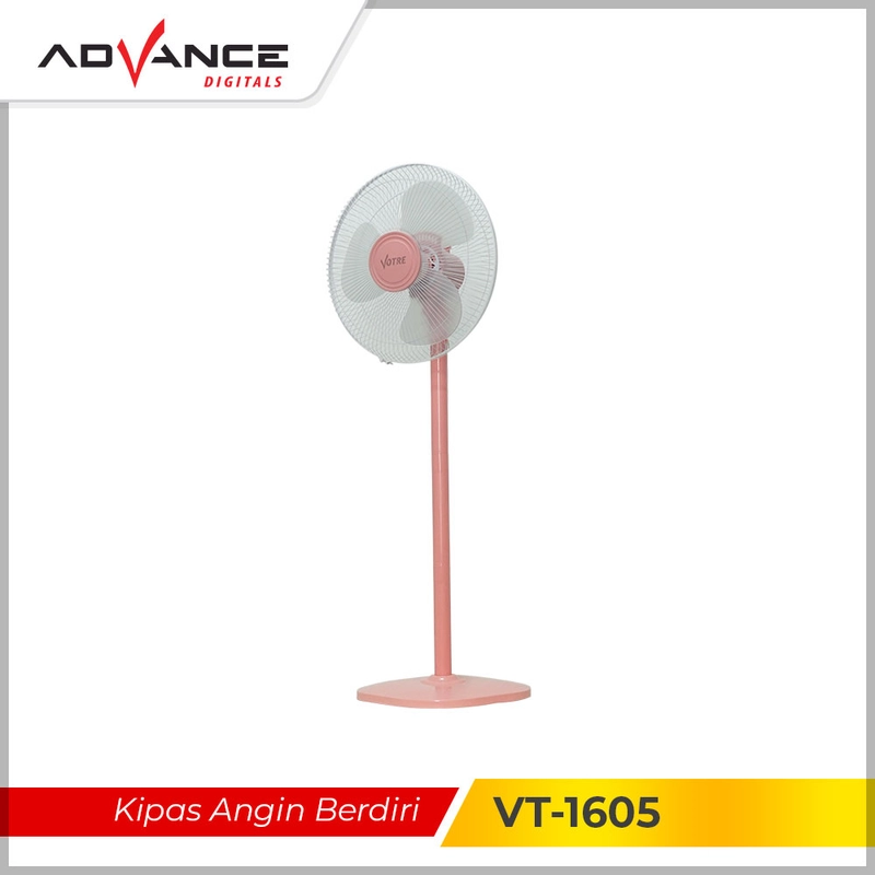Product image Advance Digitals Indonesia - Kipas Angin Berdiri Advance Stand Fan VT1605 Votre 16 inch 16 inch Pink