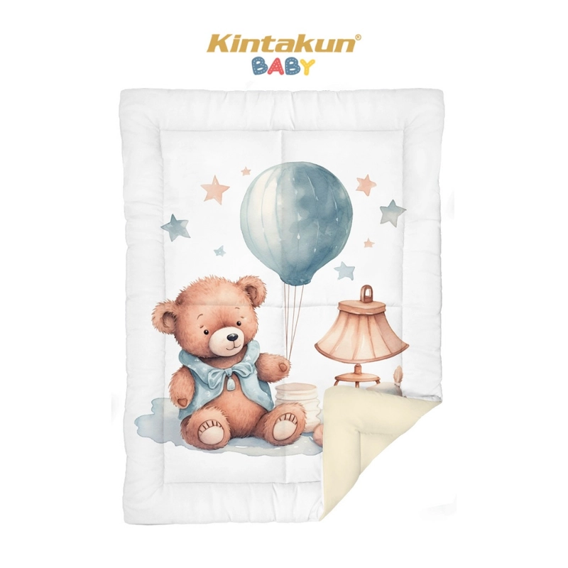 Product image Kintakun Baby - [NEW PRODUK] KINTAKUN BABY Selimut Comforter Bedcover Only Bayi Digital Printing 75 x 100 75 x 100 cm Snuggle Bear