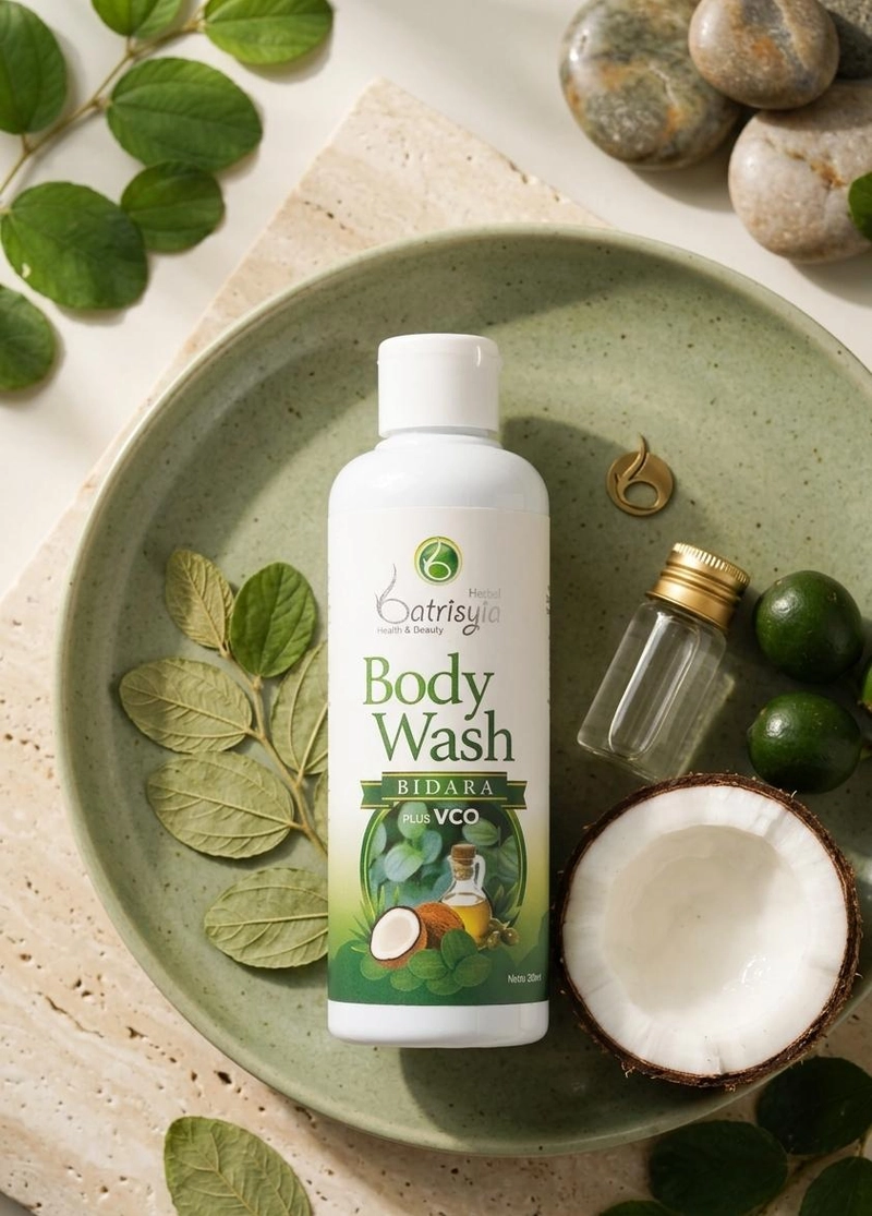 Product image Batrisyia - Batrisyia Body Wash Bidara 200 ml + VCO 200ml Hijau Bidara