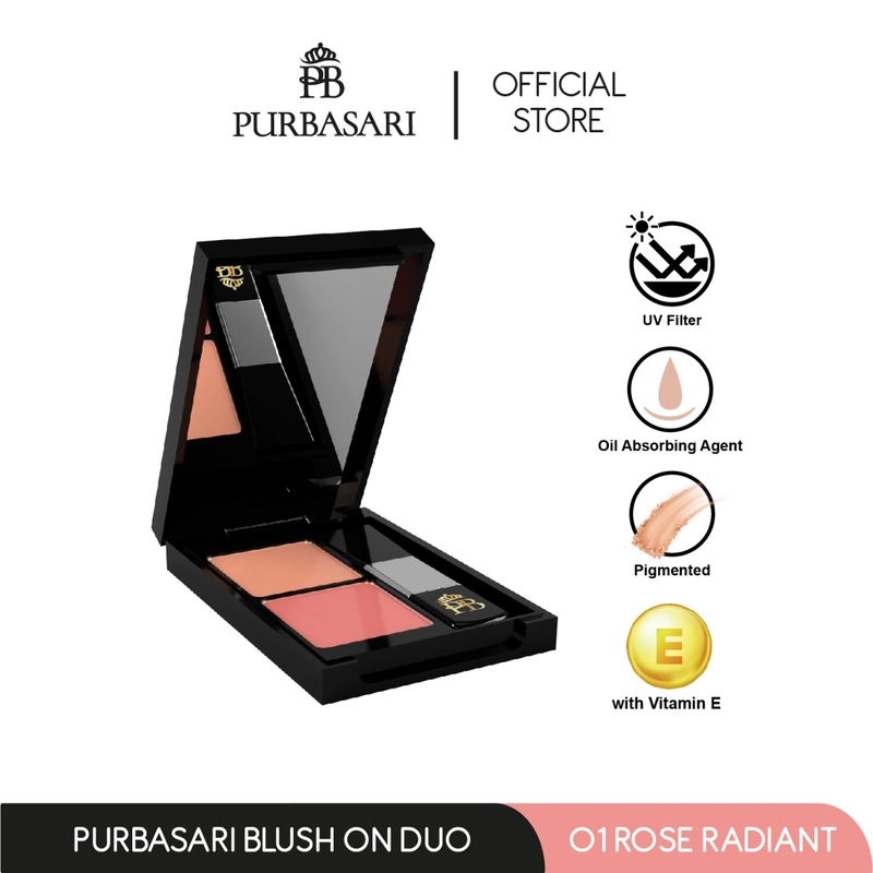 Product image Purbasari - Purbasari Blush On Duo Perona Wajah Blush Rose Radiant