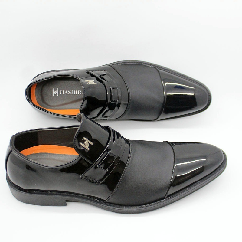 Product image eastbrook - HASHIRA CASUAL MEN BARDIE SERIES GLOSSY LEATHER RUBBER SOLE 38 HITAM