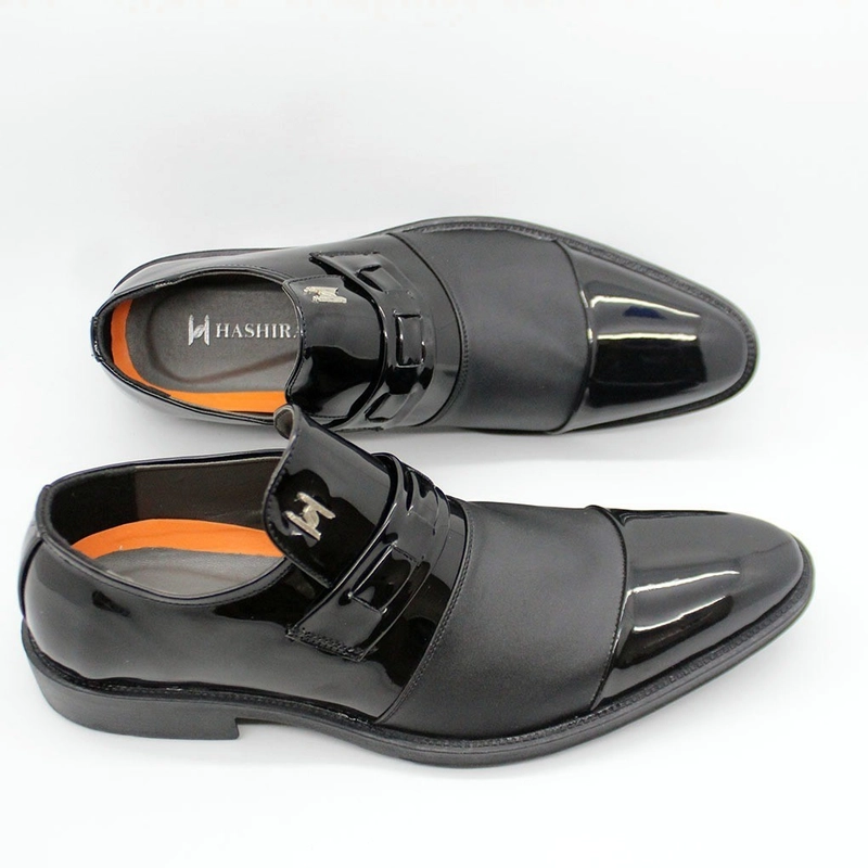 Product image eastbrook - HASHIRA CASUAL MEN BARDIE SERIES GLOSSY LEATHER RUBBER SOLE 38 HITAM
