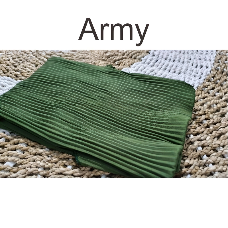 Product image Ladee Official - Kerudung Bergo Plisket One Size ARMY