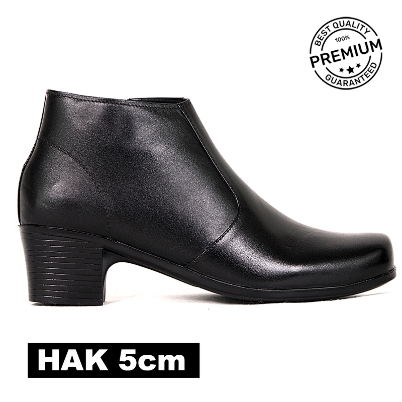 Product image CBR Six - CBR SIX Sepatu Wanita PDH Boots Formal Kulit Asli Big Size UCC003 36 Hitam