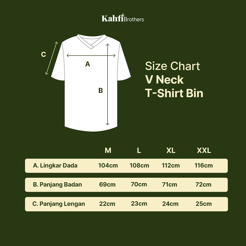 Product image T-shirt V neck Pria combed - BIN CINNAMON L all variant