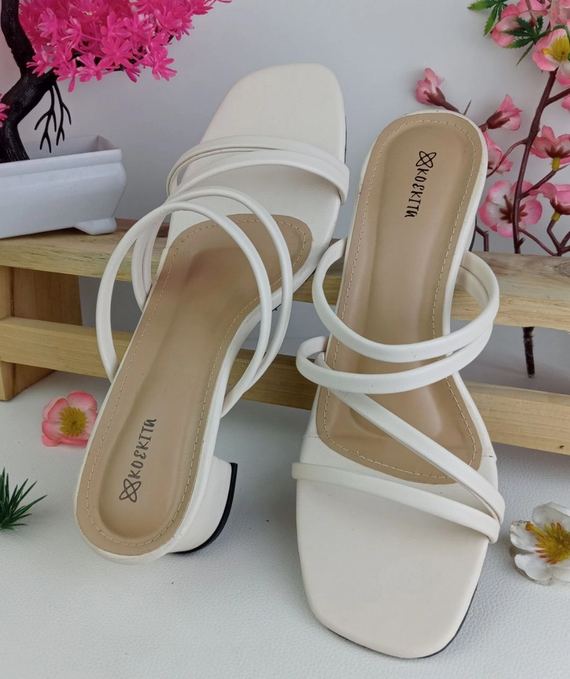 Product image Koekita - Sandal Selop Hels Wanita 5 cm Keyla-01 Cream 40 Cream