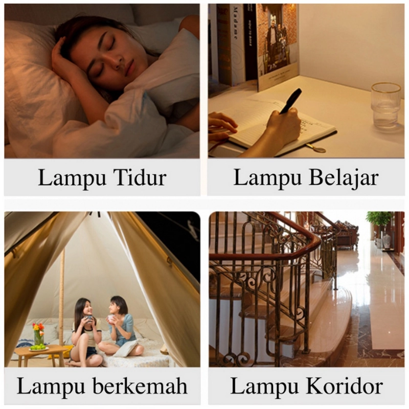 Product image KAHASIL - Lampu LED Mini USB Portable Tidur Belajar Emergency Bohlam Kecil Darurat Baca Penerangan KMJ143 RANDOM
