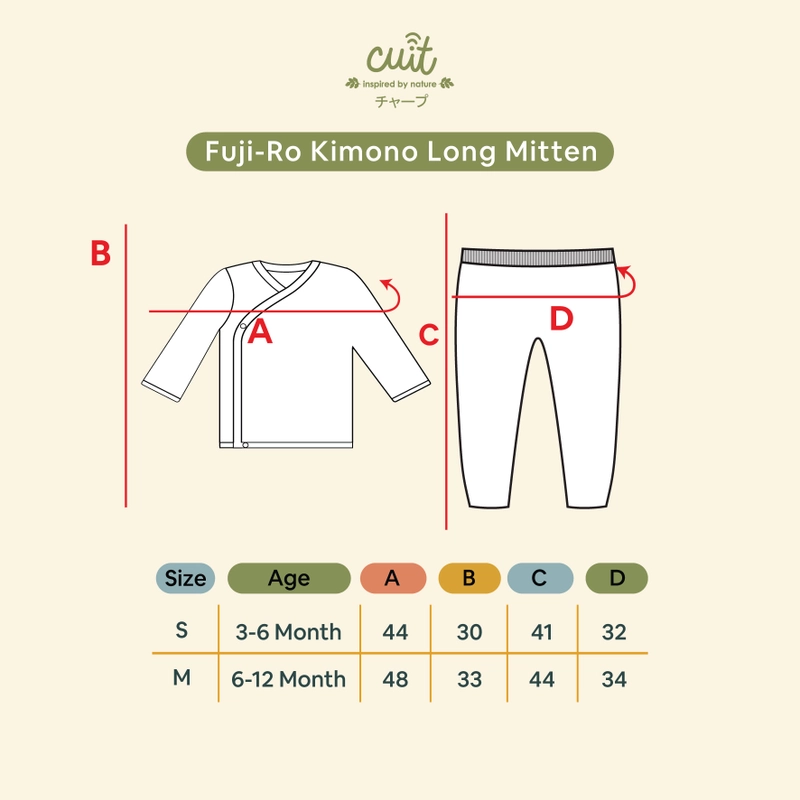 Product image CUIT Setelan Anak Laki-laki Kimono Fujiro Set - Piyama Bayi S (3-6 Bulan) Choco