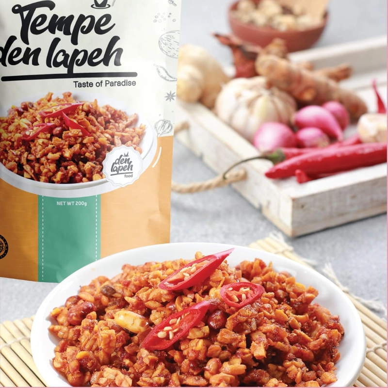 Product image Rendang Den Lapeh - Tempe Orek Balado Plus Kacang Kemasan Vakum 200 Tempe Orek