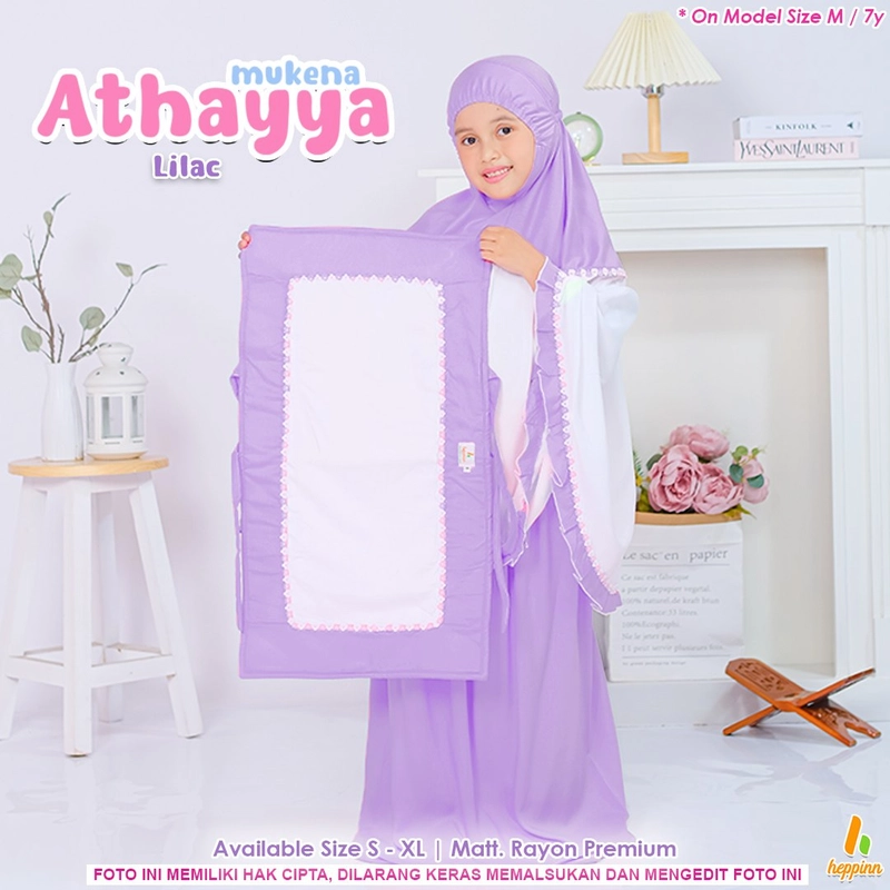 Product image Heppinn - Mukena Kids ATHAYYA M Lilac