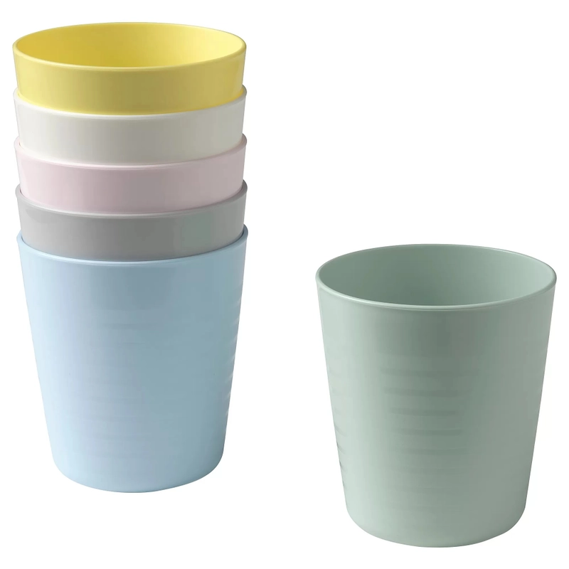 Product image RUMAH RAYA - (PO) Set Gelas Plastik Warna Warni 6 Pcs - KLS003 Set 6 Pcs Mix Colour