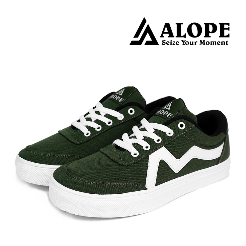 Product image ALOPE OFFICIAL - SEPATU ALOPE NEW VASKO BAHAN KANVAS TRANDY SIZE DEWASA 39 SAMPAI 43 39 ARMY