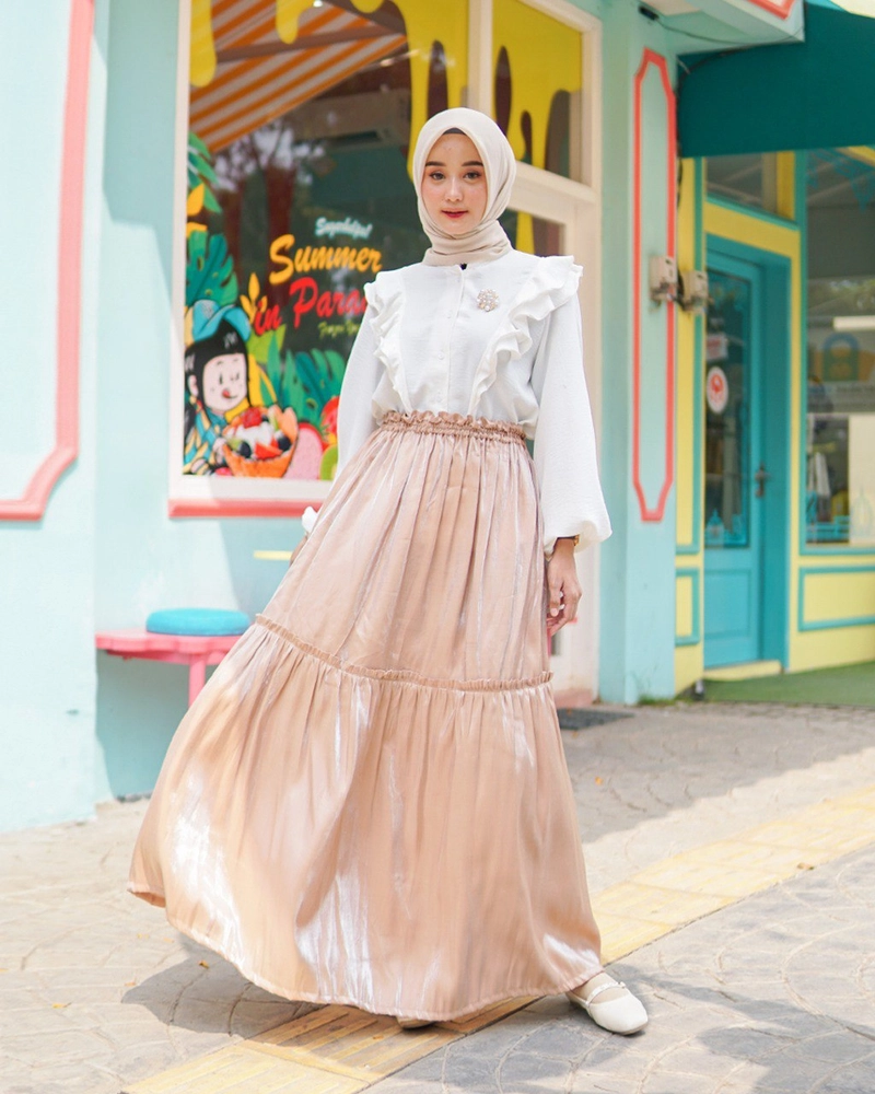 Product image byLayna Official - Bawahan Rok Wanita Aileen Skirt XL Mocca