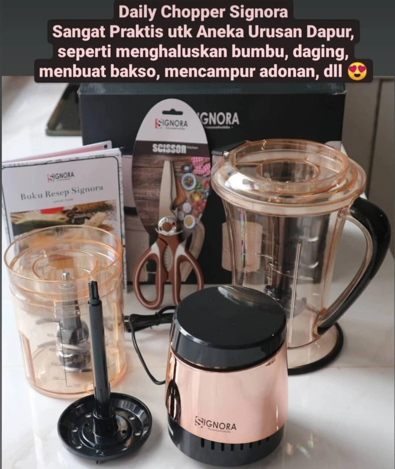 Product image Rizki Electronics - DAILY CHOPPER SIGNORA 2 ltr GOLD