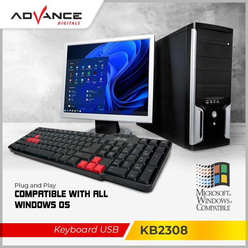 Product image Advance Digitals Indonesia - Keyboard Komputer Votre KB-2308 Bisa Untuk Game - Default