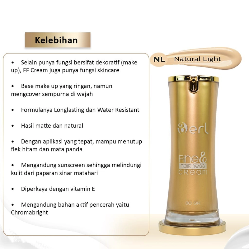 Product image B erl Cosmetics Bogor - Berl Cosmetics - Fine & Fairness Cream (FFC) 30gr Natural Light
