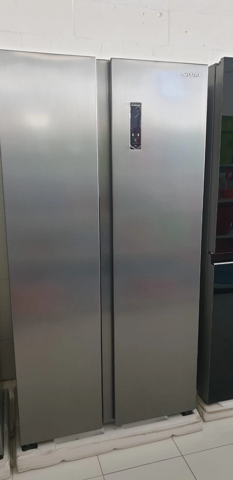Product image Rizki Electronics - KULKAS SHARP REFIGERATOR SIDE BY SIDE SJ-IS50MA-SL SJIS50MSL SILVER METAL DOOR