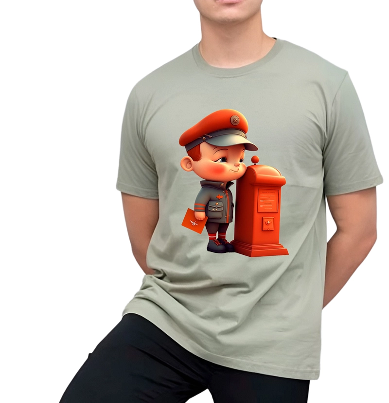 Product image astro - Kaos Pria Gambar 3Dimensi Pak Bos M SAGE