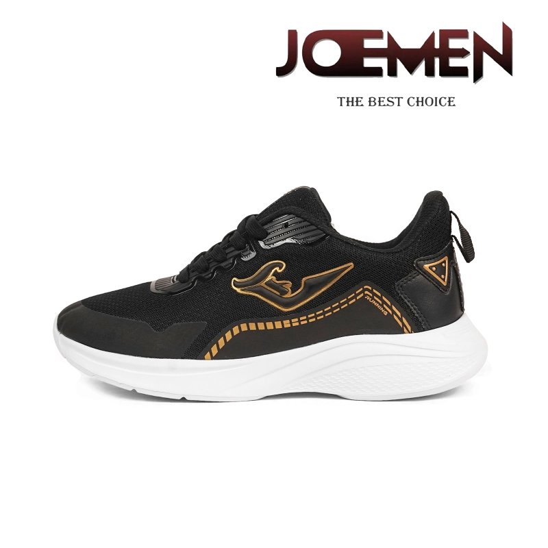 Product image Joemen Official - Joemen Sepatu Pria J 99 Brand Lokal Sepatu Sneakers Kasual Pria Sepatu Sekolah 42 Hitam Gold