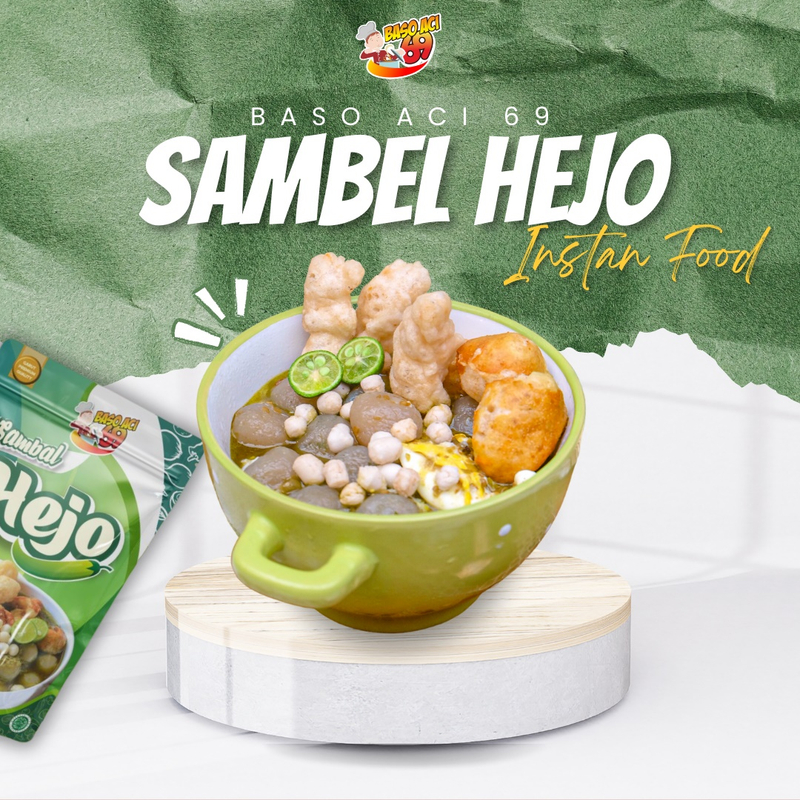 Product image Baso Aci 69 - Baso Aci Sambel Hejo 200g hejo'69