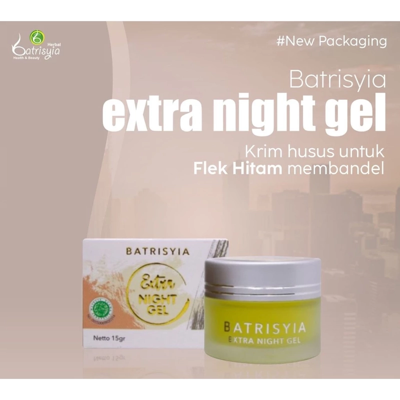 Product image Batrisyia - Cream Extra Night Gel 15gr Kuning