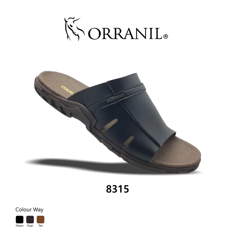 Product image Odillon - Orranil - 8315 / Sandal Slip On Pria 38 BLACK