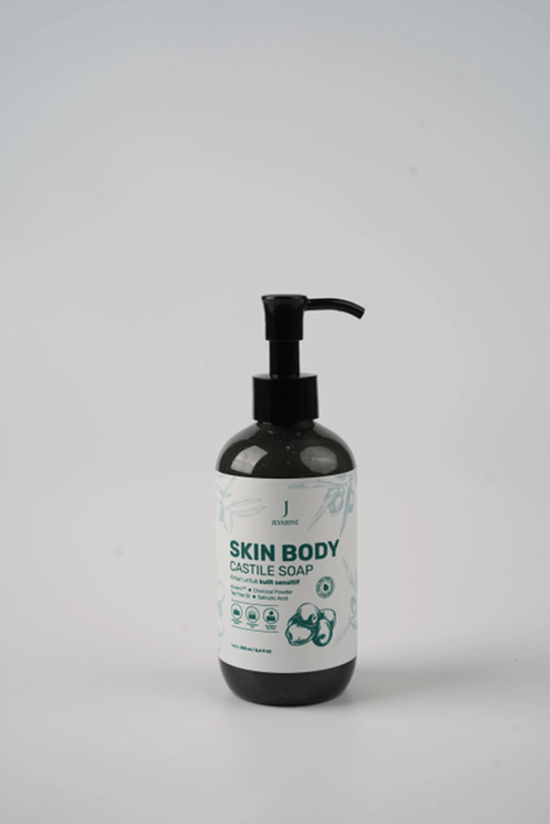 Product image Jevarine - Castile Skin Body Soap 250ml Putih Hijau