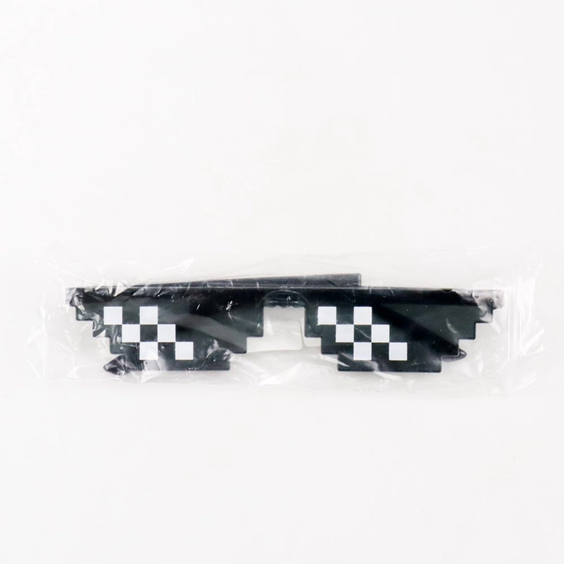 Product image RAYATORY - Kacamata Model Pixel Minecraft Mosaics Thug Life - W0124 1 Pcs Hitam