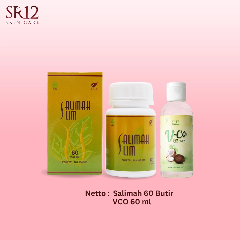 Product image SR12 Paket Pelakor Peluntur Lemak Kotor Salimah Slim Dan VCO 60 ml Salimah+VCo