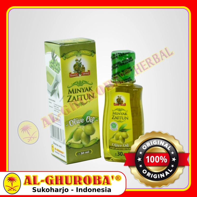 Product image Al-Ghuroba Herbal - Minyak Zaitun Olive 30ml Al Ghuroba Halal BPOM 30ml Original