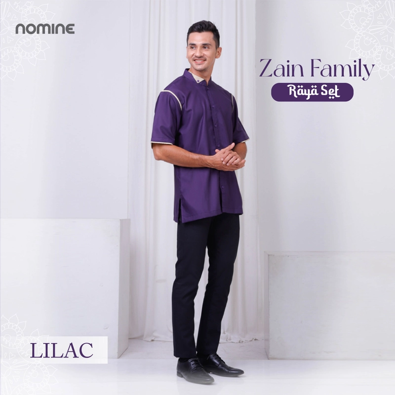 Product image Nomine - Koko - Zain Family Dad - Lengan Pendek S Lilac