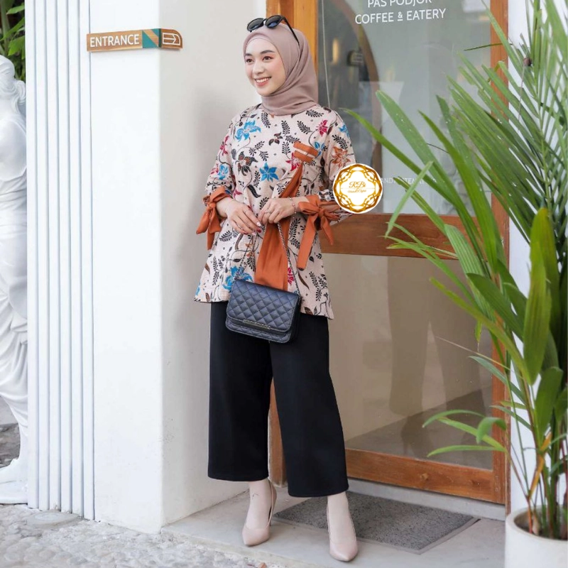 Product image Batik Ayana Blouse High Quality Kombinasi Moscrepe XXXL Blouse B