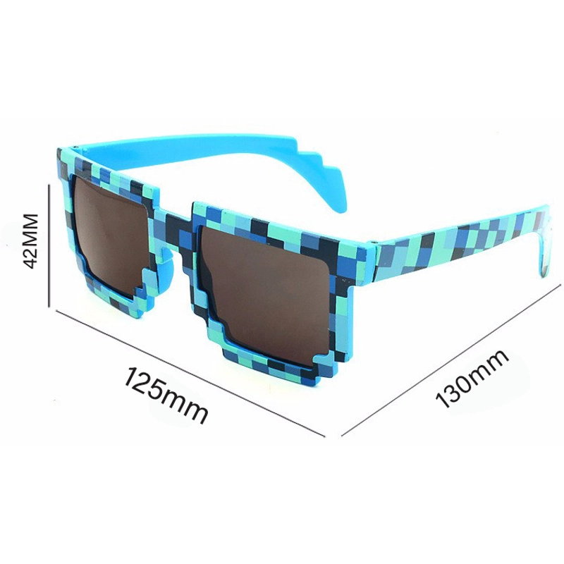 Product image RAYATORY - Kacamata Model Pixel Minecraft Mosaics UV400 for Kids - 088 1 Pcs Blue