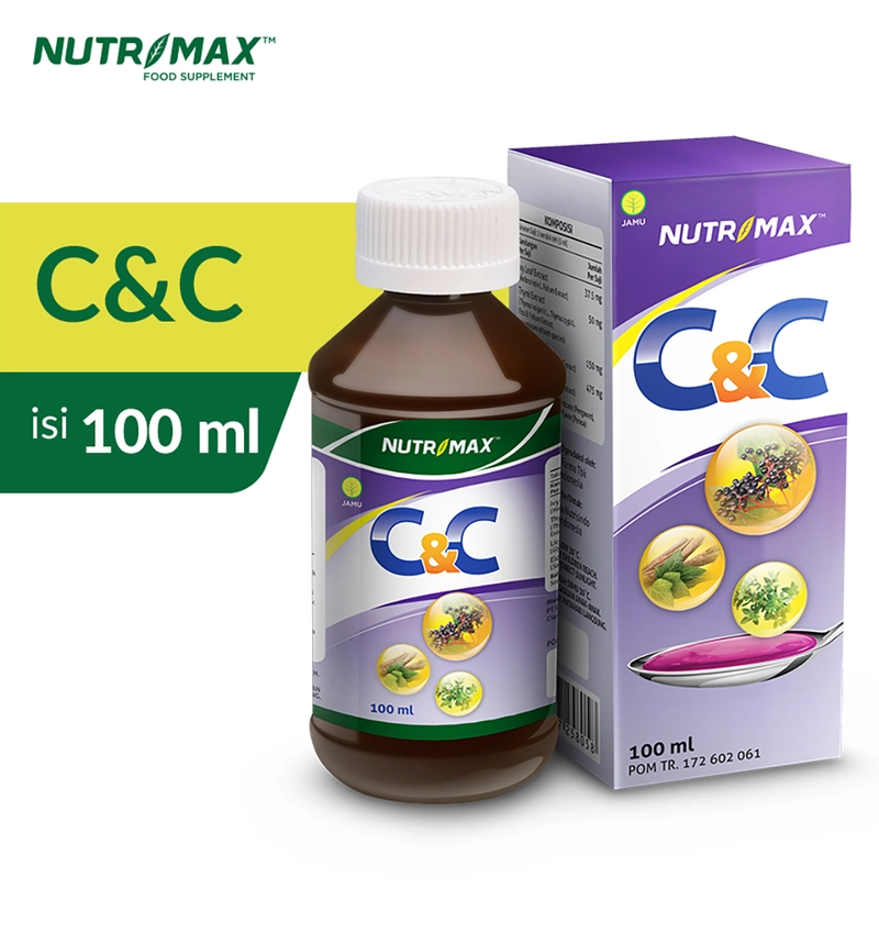 Product image Nutrimax - Nutrimax C&C Syrup Cough & Cold 100 ml Batuk Pilek Influenza Berdahak Demam Isi 100ml