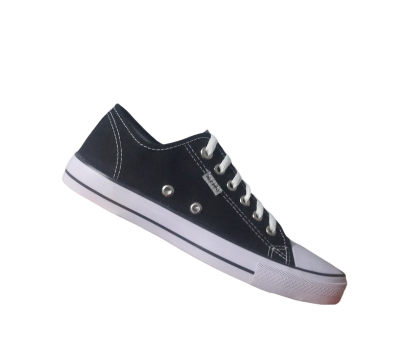 Product image ALZ PRO 9113 Black White Sepatu Slip On Basic Pendek Unisex 36 Black White
